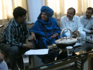 भारतीय धर्मसंध के संपादक अरूण पाण्डेय नीदरलैंड के सोहम बाबा के साथ