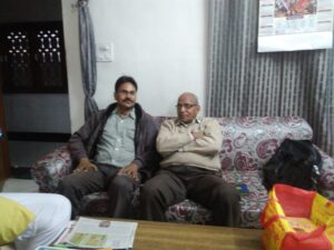 भारतीय धर्मसंध के संपादक अरूण पाण्डेय भारत रक्षामंच के सयोजक सूर्यकान्त केलकर जी के साथ