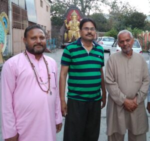 भारतीय धर्मसंध के संपादक अरूण पाण्डेय जयराम दास जी महराज के साथ हरिद्वार में