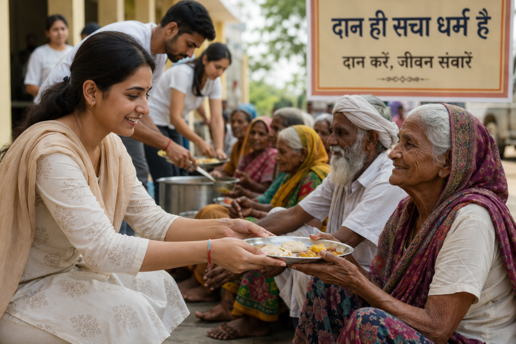 दान ही सच्चा धर्म