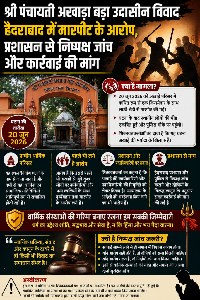 श्री पंचायती अखाड़ा बड़ा उदासीन विवाद