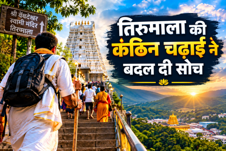 तिरूमाला की कठिन चढाई ने बदल दी सोच