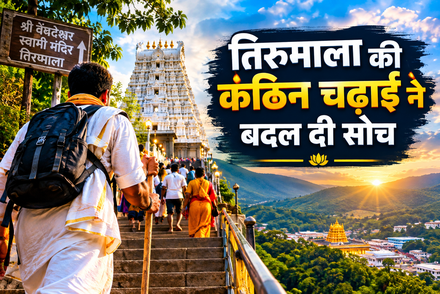 तिरूमाला की कठिन चढाई ने बदल दी सोच